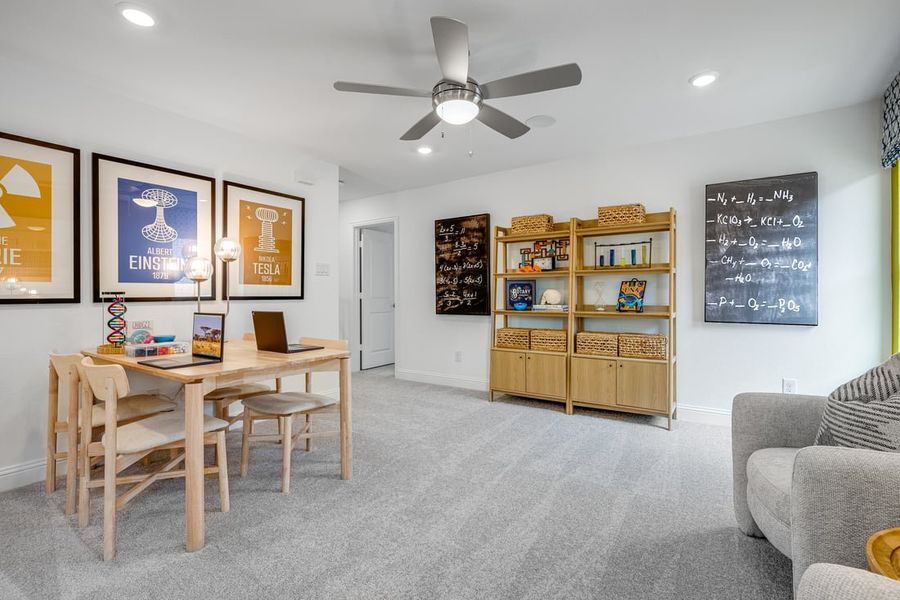 Furnished interior view inside a new home in South Oak, Lakewood Village (Image 14).