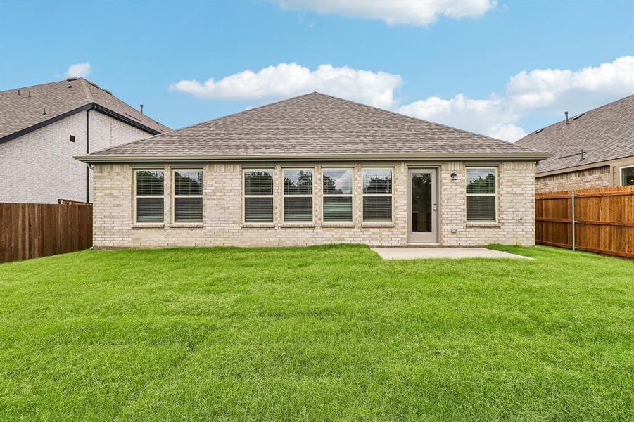Exterior details and patio area of a home in Elevon, Lavon (Image 16). Exterior details and patio area of a home in Elevon, Lavon (Image 16).
