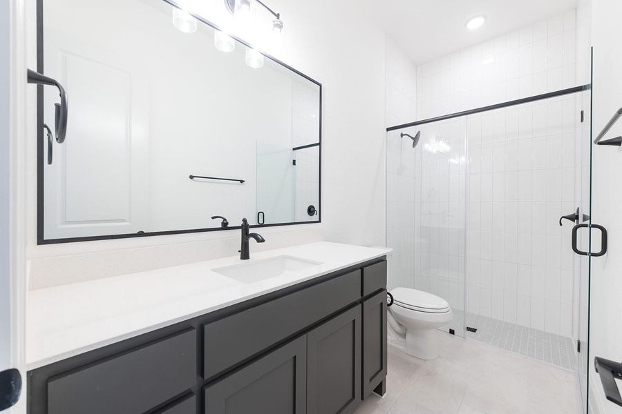 Furnished interior view inside a new home in Wolf Ranch West Bend - 60', Georgetown (Image 7).