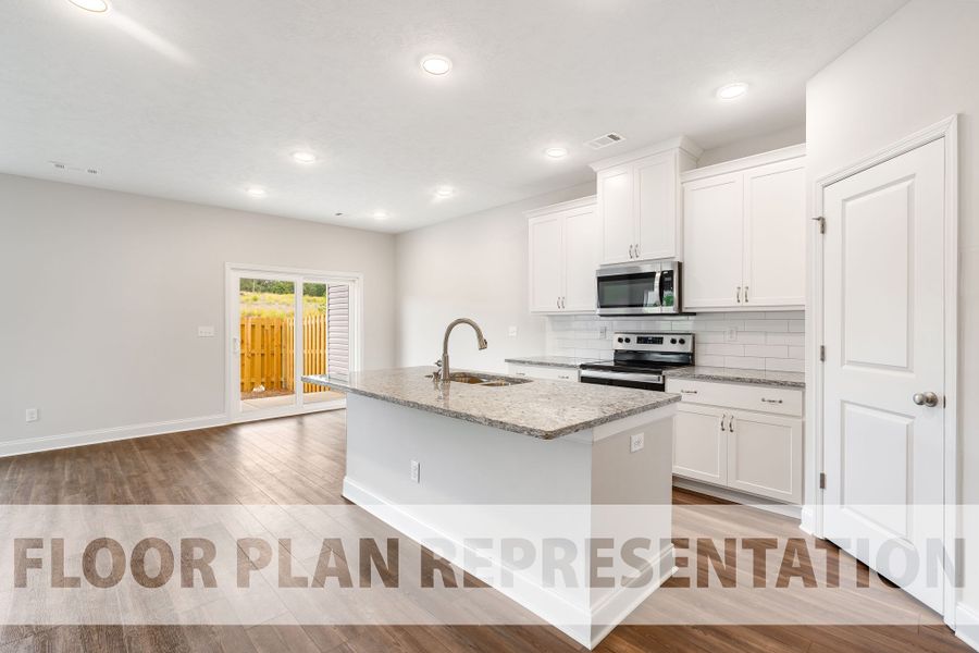 Athens 3 Bedroom Plan Kitchen and Café | Ivey Homes