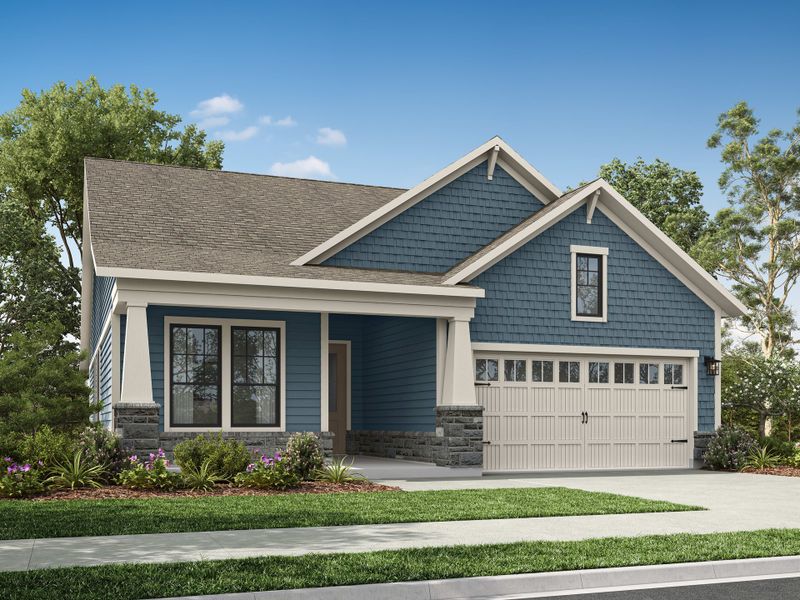 Representative exterior photo of a completed home built from the Cypress Cove by Tri Pointe Homes in Everstead, Raleigh, NC (Image 21).
