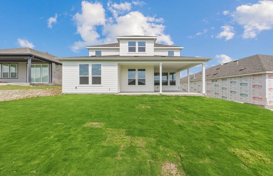 Exterior details and patio area of a home in Sun City Texas, Georgetown (Image 29).
