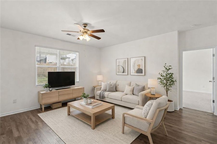 Furnished interior view inside a new home in Twin Lakes, Hoschton (Image 13).