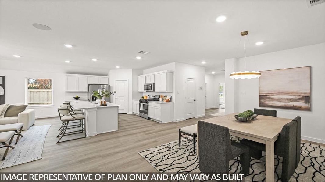 Furnished interior view inside a new home in Granger Pines, Conroe (Image 7).