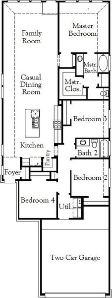 2D floor plan layout of this home in Bridgeland, Cypress, TX (Image 2). 2D floor plan layout of this home in Bridgeland, Cypress, TX (Image 2).