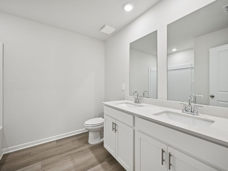 Furnished interior view inside a new home in Creekside at Oxford Park, Fairburn (Image 11).