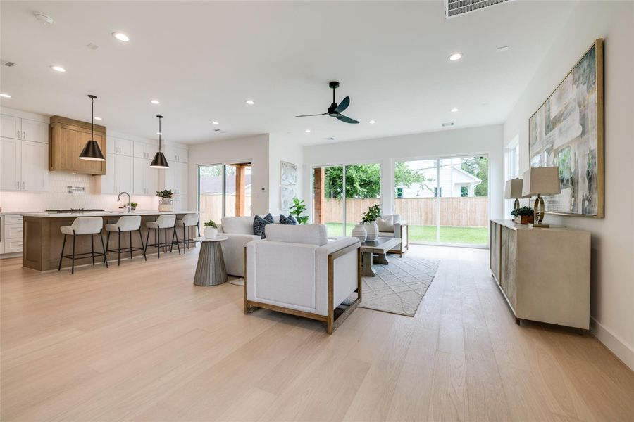 Furnished interior view inside a new home in , Houston (Image 42).