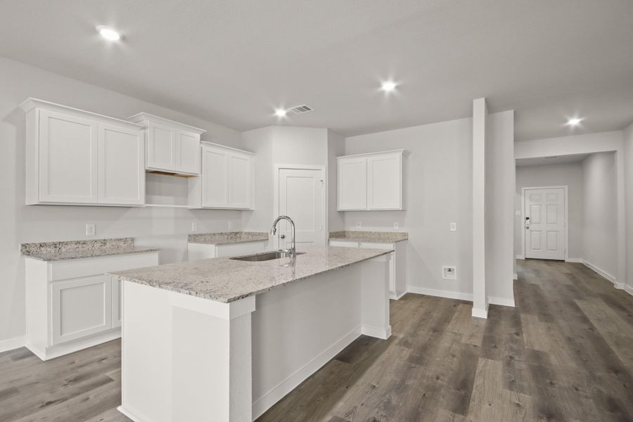 Furnished interior view inside a new home in Crockett Meadows, Cut and Shoot (Image 8).