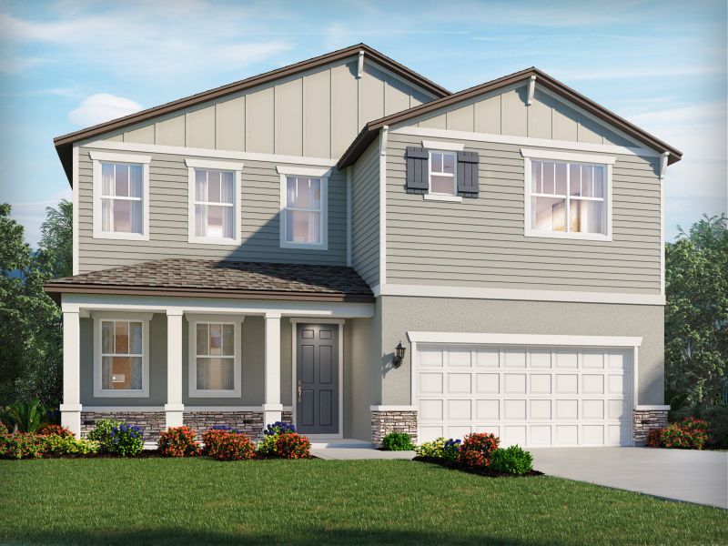 Representative exterior photo of a completed home built from the San Marino by Meritage Homes in Coasterra - Reserve Series, Palmetto, FL (Image 10). Representative exterior photo of a completed home built from the San Marino by Meritage Homes in Coasterra - Reserve Series, Palmetto, FL (Image 10).