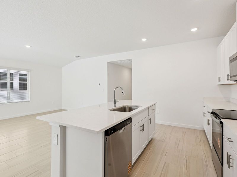 Furnished interior view inside a new home in Flagler Village - Classic Series, Palm Coast (Image 6).