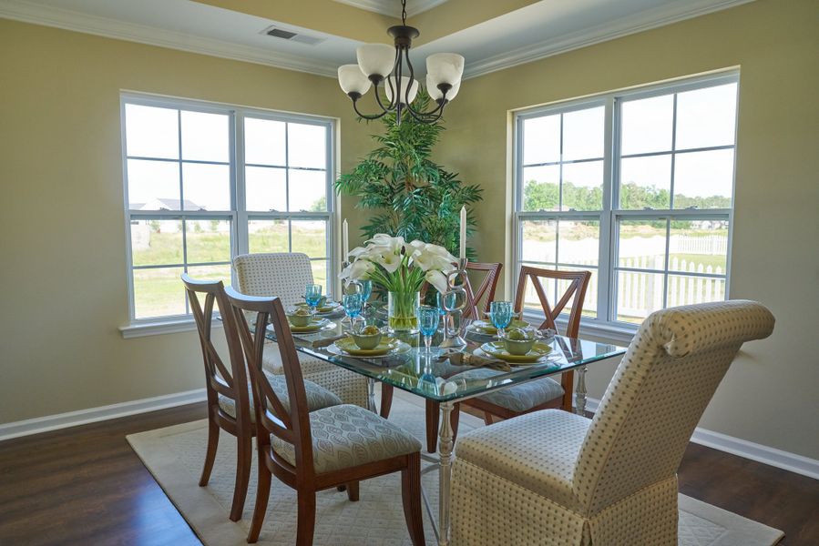 Representative furnished interior of a home built from the Ivy by Bill Clark Homes in Davenport Farms, Winterville (Image 3). Representative furnished interior of a home built from the Ivy by Bill Clark Homes in Davenport Farms, Winterville (Image 3).