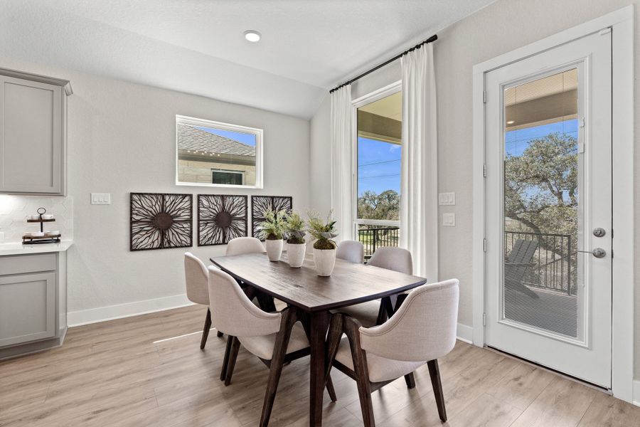 Furnished interior view inside a new home in Esperanza – New Phase Now Selling, Boerne (Image 24). Furnished interior view inside a new home in Esperanza – New Phase Now Selling, Boerne (Image 24).