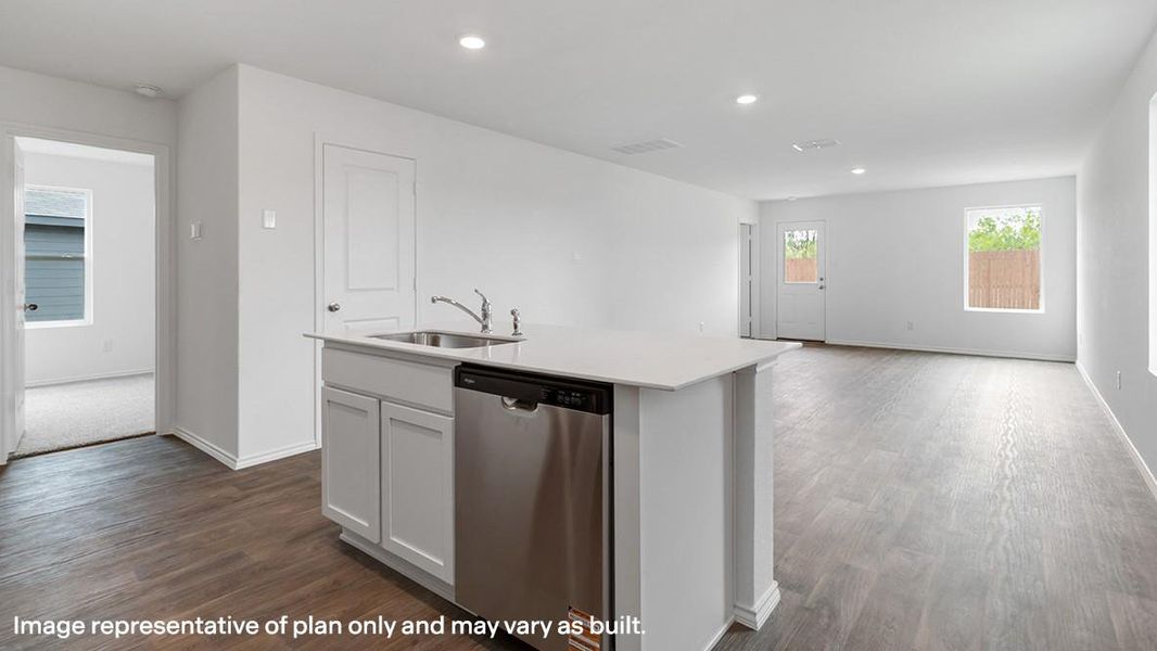 Furnished interior view inside a new home in Garver Heights, Houston (Image 3). Furnished interior view inside a new home in Garver Heights, Houston (Image 3).