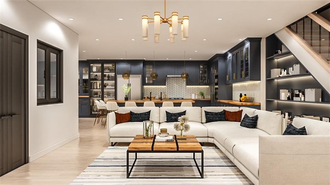 Furnished interior view inside a new home in , Atlanta (Image 16).