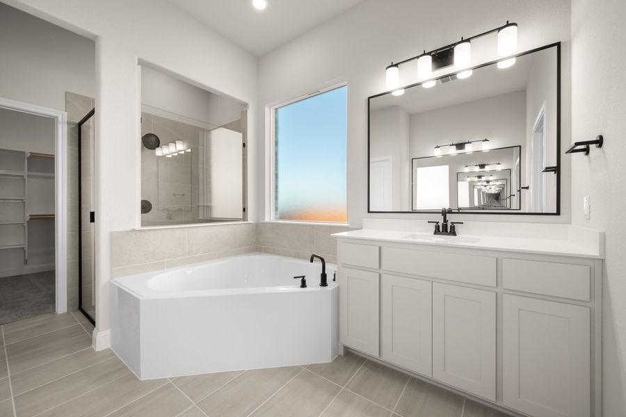 Furnished interior view inside a new home in Coyote Crossing, Godley (Image 9).