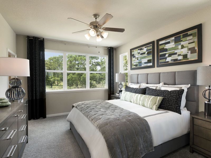 Furnished interior view inside a new home in Spring Brook Village - City Series, Houston (Image 9).