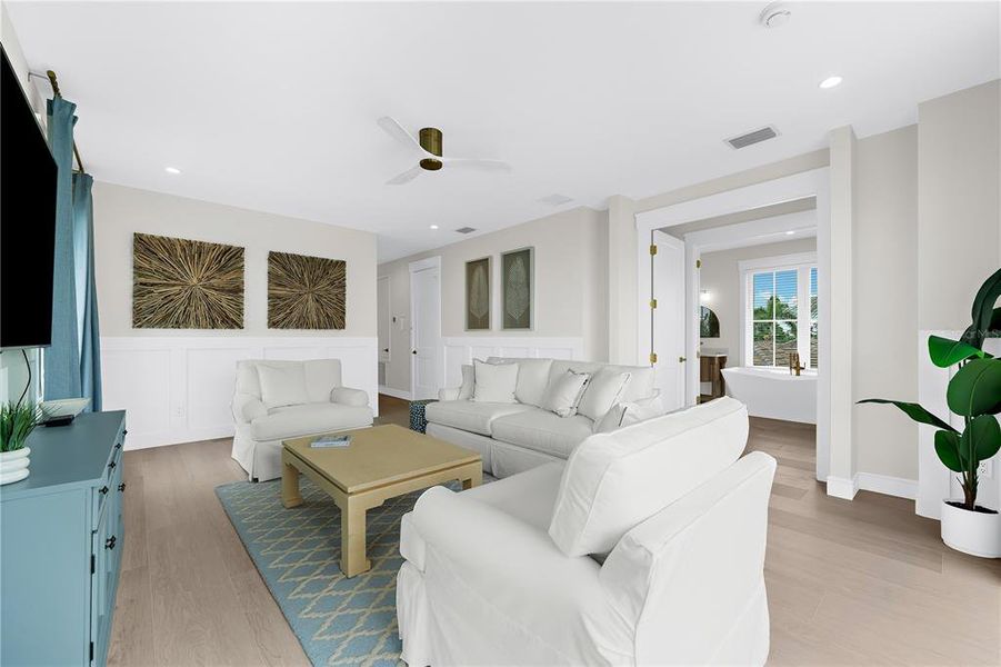 Furnished interior view inside a new home in , Sarasota (Image 41).