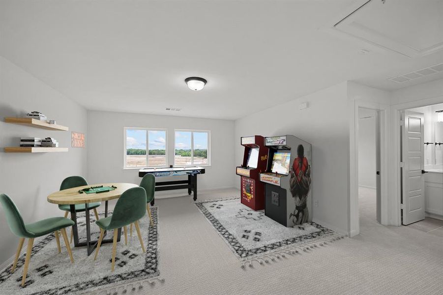 Furnished interior view inside a new home in Treeline, Justin (Image 6).
