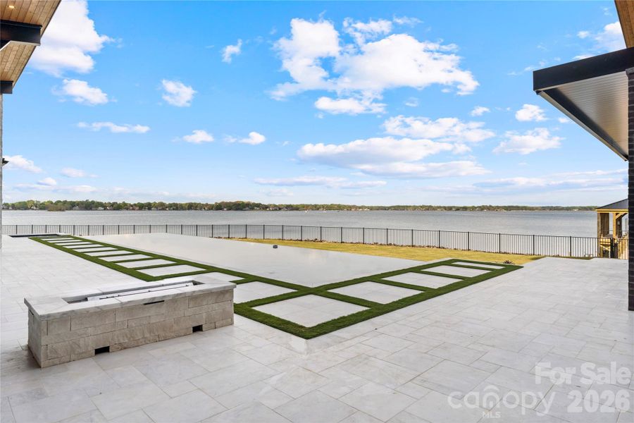 60’ Double Infinity Edge Saltwater Lap Pool w/ Cabo Shelf & Integrated Hot Tub