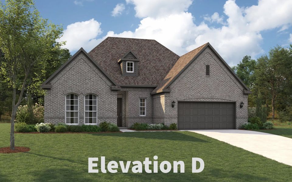 Representative exterior photo of a completed home built from the Keystone by Stonehollow Homes in Heritage Grove, Blue Ridge, TX (Image 24).