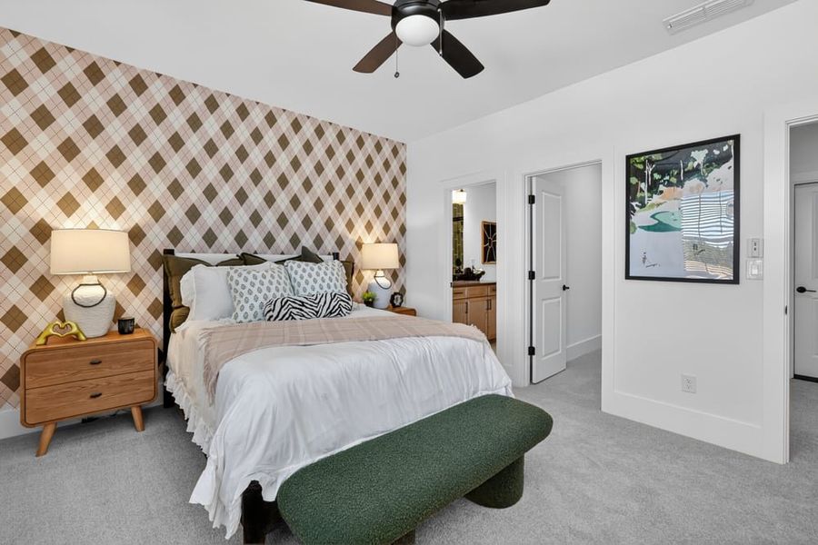 Representative furnished interior of a home built from the Santorini by Taylor Morrison in Towson Village, Peachtree City (Image 35).