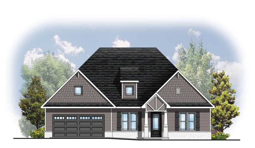 Architectural rendering of home exteriors planned for Enclave At Harvey in Knoxville, TN (Image 13).