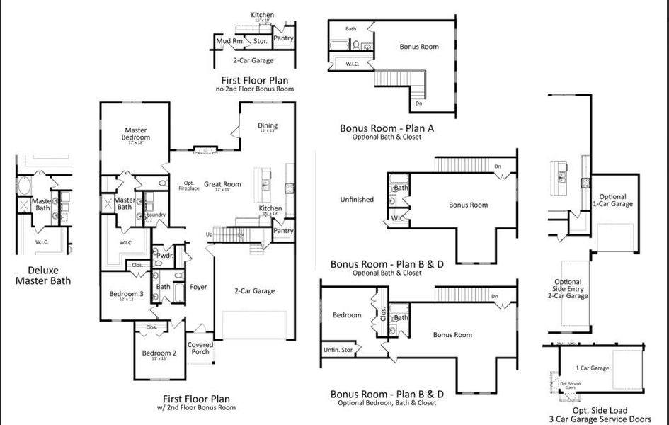 2D floor plan layout of this home in Central Estates, Summerville, SC (Image 5).