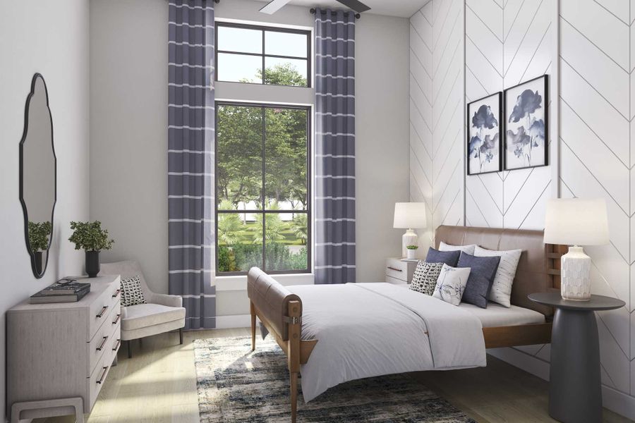 Furnished interior view inside a new home in Harvest Green 75′, Richmond (Image 25).