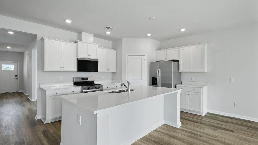 Representative furnished interior of a home built from the DARBY-EXP by D.R. Horton in Lakeview at Kitfield, Moncks Corner (Image 4).