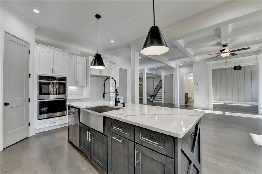 Furnished interior view inside a new home in , Buford (Image 17).