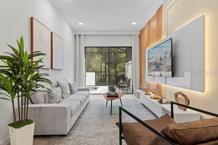 Furnished interior view inside a new home in , Orlando (Image 14).