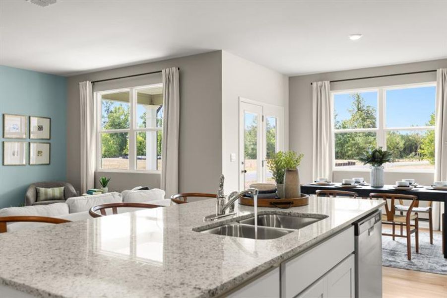 Furnished interior view inside a new home in Northberry, Rome (Image 36).