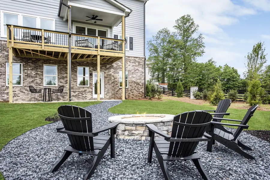 Exterior details and patio area of a home in The Paddocks at Doc Hughes, Buford (Image 2).
