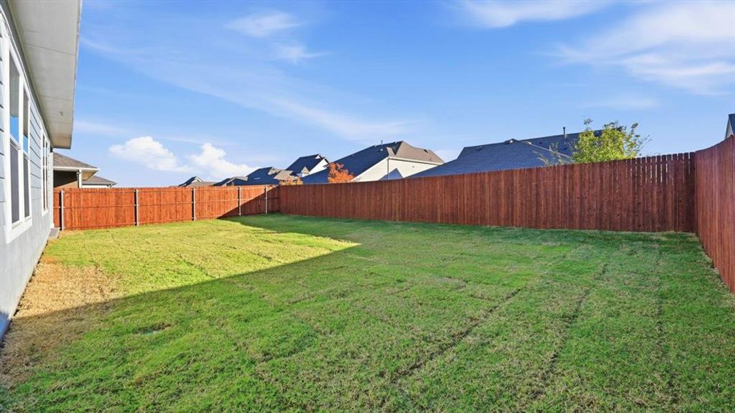 View of fenced backyard View of fenced backyard