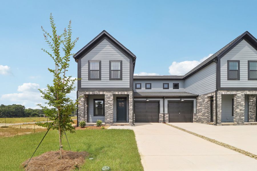 Representative exterior photo of a completed home built from the Dunbar II by Great Southern Homes in Dunbar Village, Cayce, SC (Image 20). Representative exterior photo of a completed home built from the Dunbar II by Great Southern Homes in Dunbar Village, Cayce, SC (Image 20).