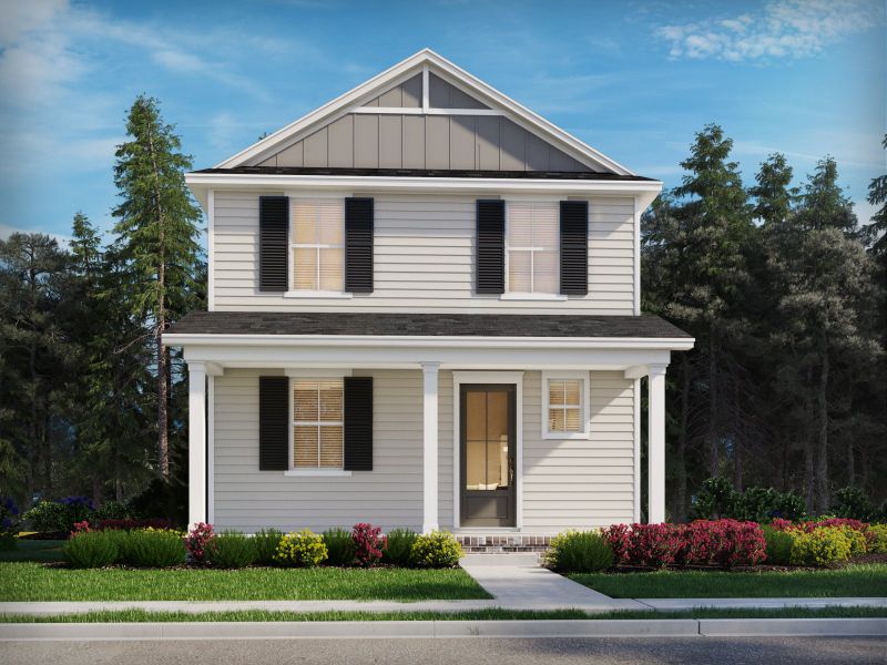 Representative exterior photo of a completed home built from the Everett - Bonus by Meritage Homes in Poplar Farms, Franklin, TN (Image 2).