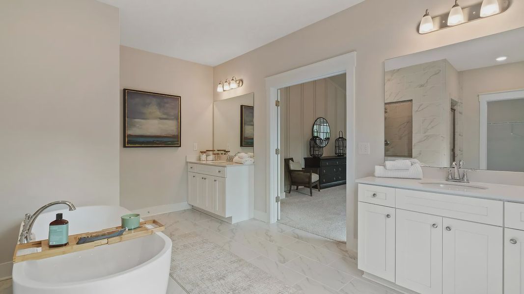 Furnished interior view inside a new home in Riverbend Overlook, Fayetteville (Image 21).