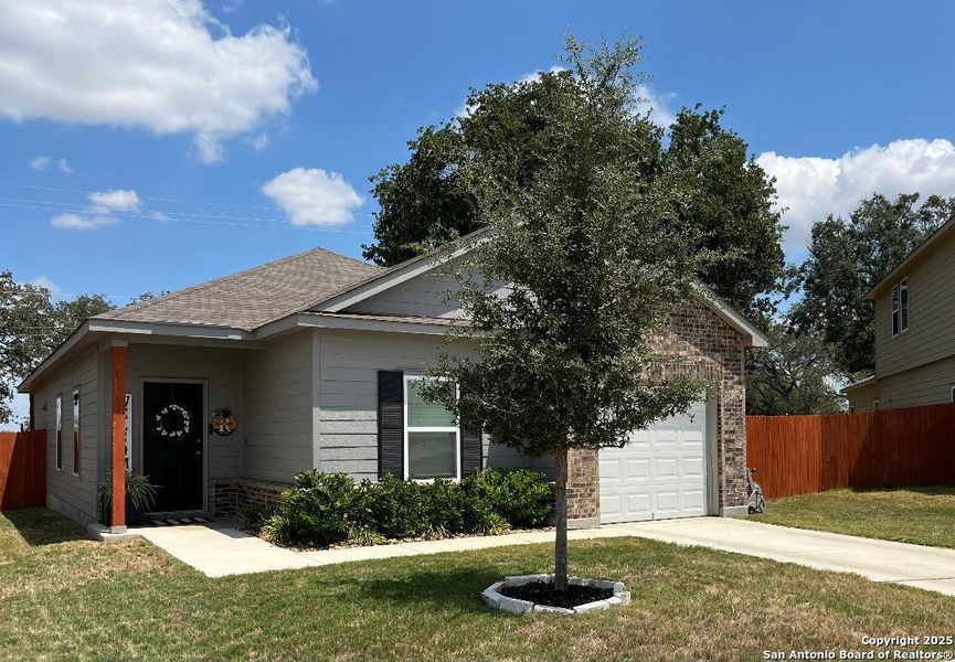 Front exterior of a new home in , San Antonio, TX, highlighting curb appeal (Image 2). Front exterior of a new home in , San Antonio, TX, highlighting curb appeal (Image 2).