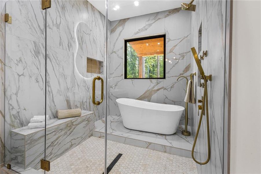 Furnished interior view inside a new home in , Atlanta (Image 9).
