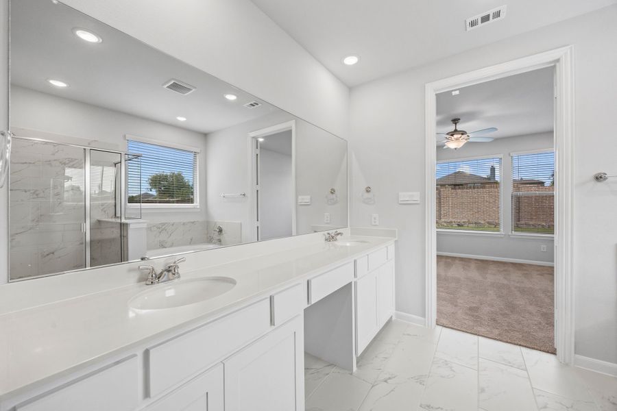 Representative furnished interior of a home built from the Nash by Cambridge Homes in Ribbonwood, Aubrey (Image 11).