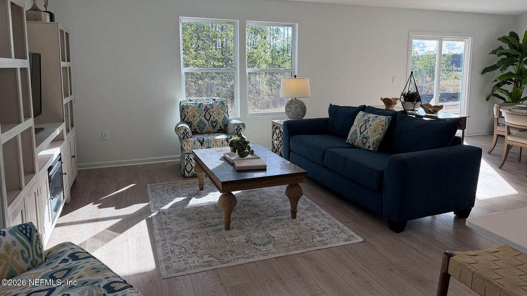 Furnished interior view inside a new home in Copes Landing, Jacksonville (Image 17).