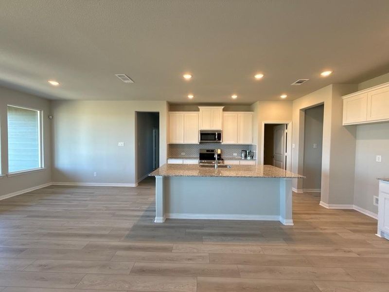 Furnished interior view inside a new home in Clear Sky Addition, Valley View (Image 4). Furnished interior view inside a new home in Clear Sky Addition, Valley View (Image 4).