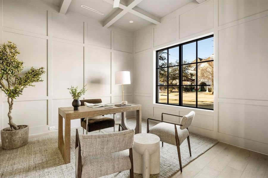 Furnished interior view inside a new home in , Dallas (Image 7).