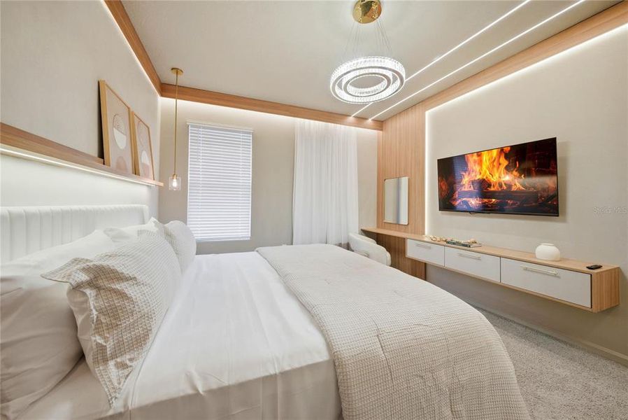 Furnished interior view inside a new home in Solara Resort, Kissimmee (Image 23).