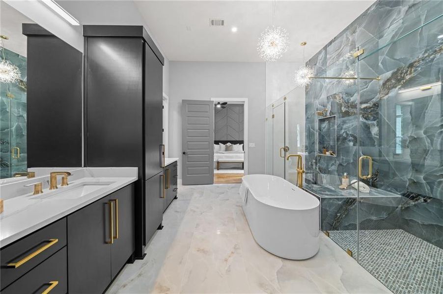 Furnished interior view inside a new home in , Alpharetta (Image 7).