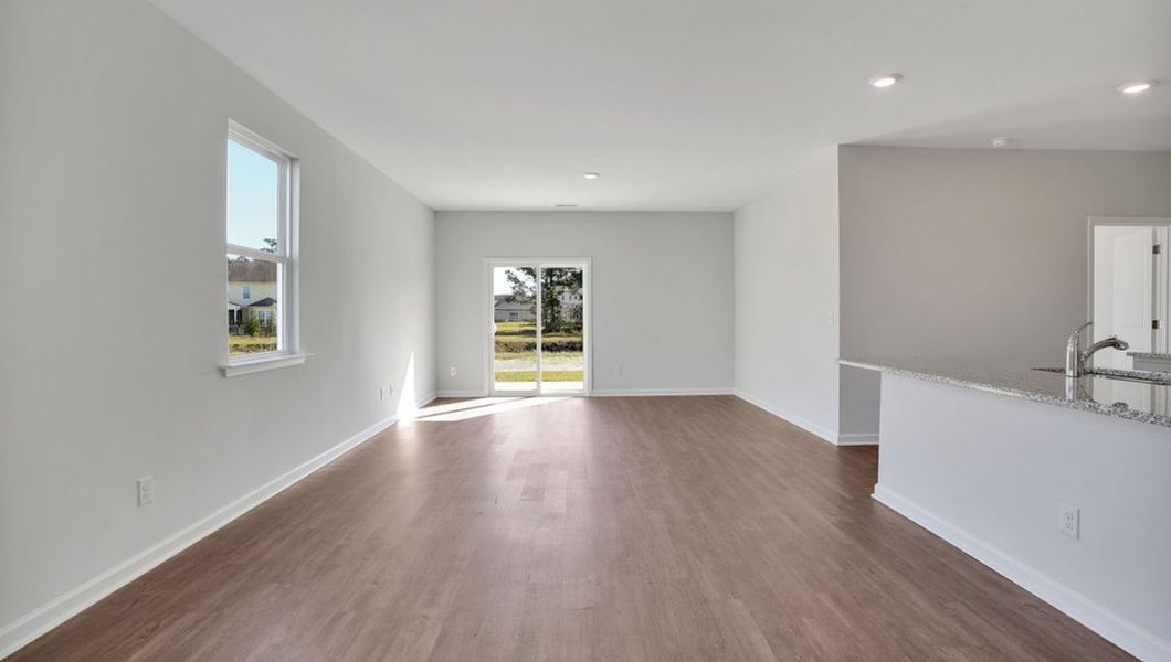 Representative unfurnished interior of a home built from the ROBIE by D.R. Horton in The Pines at Blake Farm, Wilmington (Image 11).