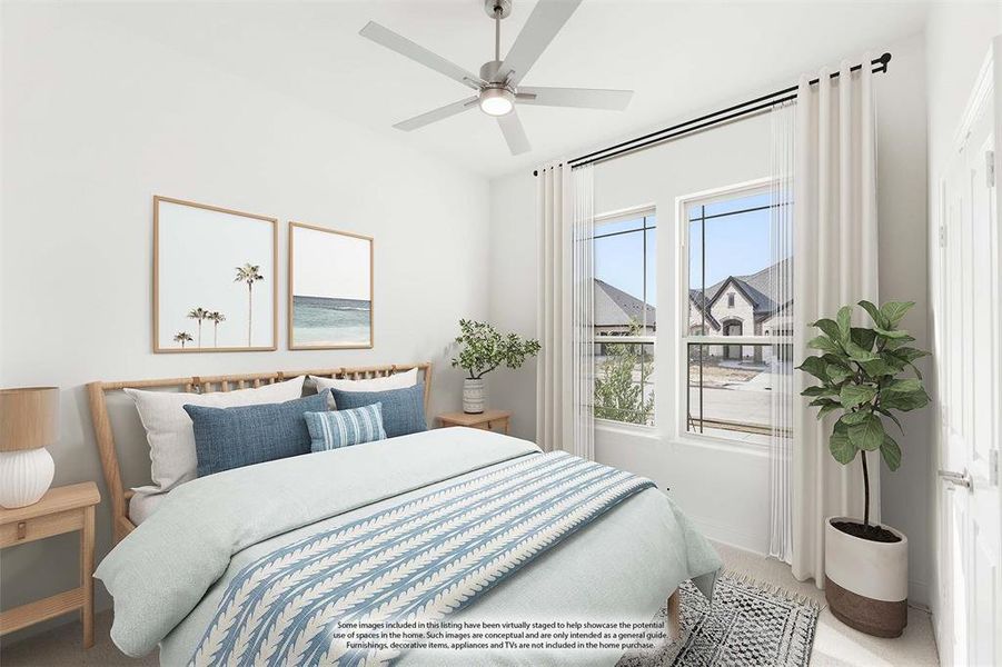 Furnished interior view inside a new home in Stone River Glen, Royse City (Image 8).