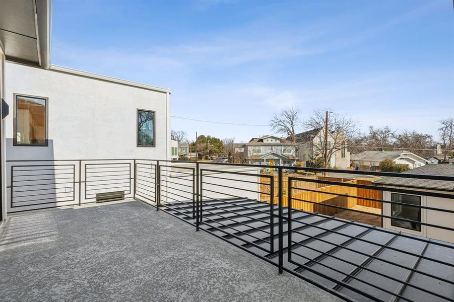 View of patio / terrace featuring a balcony