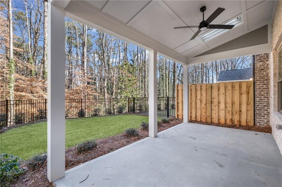 Exterior details and patio area of a home in Devin's Shire - A Kennesaw Tradition, Kennesaw (Image 25). Exterior details and patio area of a home in Devin's Shire - A Kennesaw Tradition, Kennesaw (Image 25).