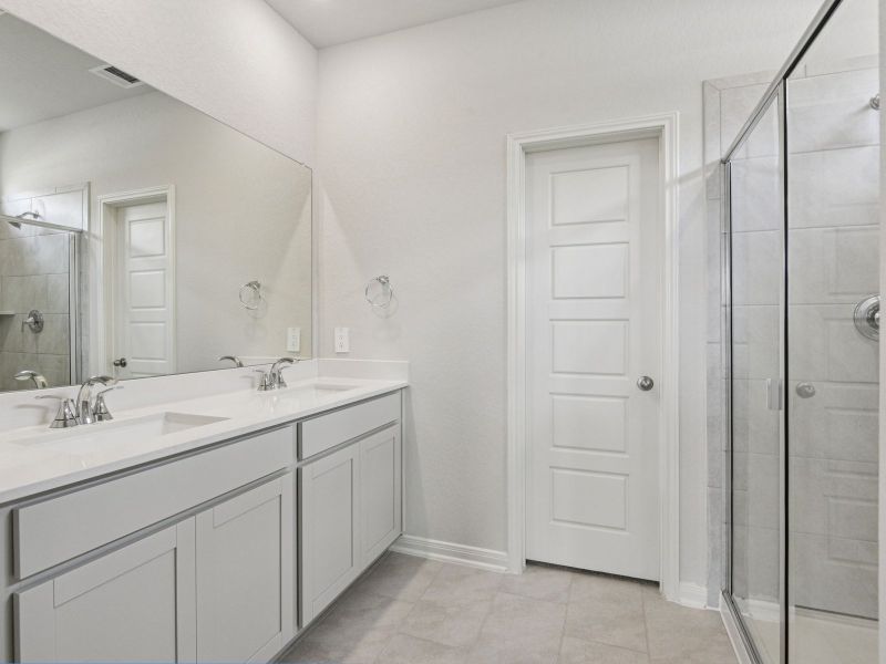 Furnished interior view inside a new home in Remington Ranch, San Antonio (Image 10).